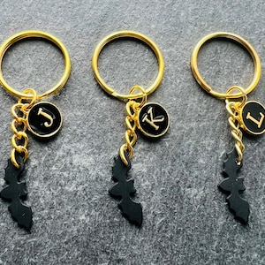 Halloween Bat Keyring, Cute Halloween Keychain, Spooky Halloween Keyring, Trick or Treat