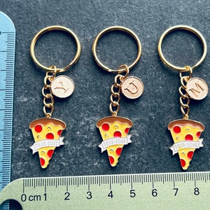 Pizza Keyring / Foodie Keyring / Pizza Slice Keychain / Personalised Pizza image 6