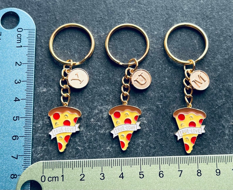 Pizza Keyring / Foodie Keyring / Pizza Slice Keychain / Personalised Pizza image 6