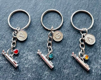 Golf Bag Gift for Him / Golfing Gift / Dads Golf Keychain / Fathers Day Keyring / Golfers Gift