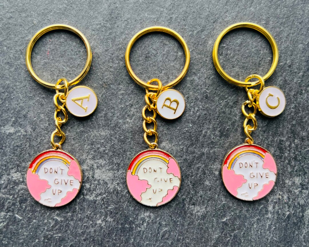 Never Give up Gift / Positivity Gift for Her / Don’t Give up Keyring ...