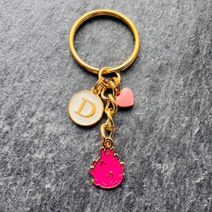 Dragon Fruit Gift / Dragonfruit Keychain / Dragon fruit Stocking Filler / Imitation Food Gift / Stocking Stuffer / Exotic Fruit Gift