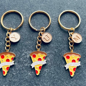 Pizza Keyring / Foodie Keyring / Pizza Slice Keychain / Personalised Pizza image 4