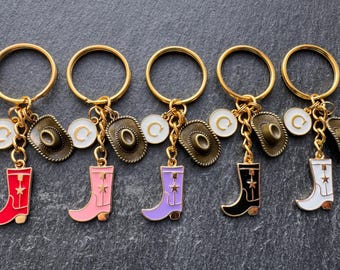 Cowboy Hen Do Gifts / Cowgirl Keyring Gift / Cowgirl Boots / Cowboy Boots Present