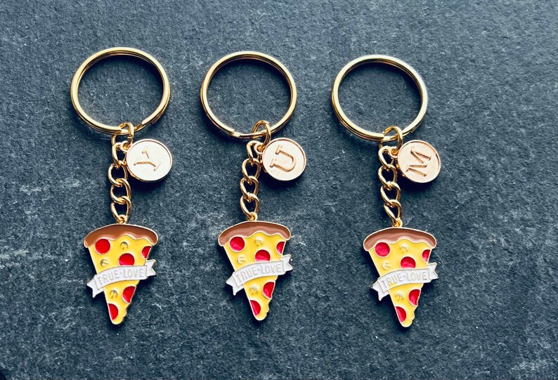 Pizza Keyring / Foodie Keyring / Pizza Slice Keychain / Personalised Pizza image 7