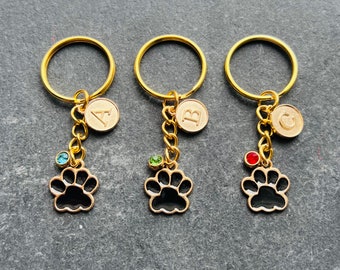 Dog Paw Keyring /Personalised Keyring / Dog Paw Keychain /