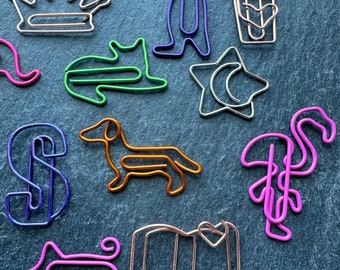 Paper clips supplies / Pig paperclip / Flamingo paperclip / Book marks / Animal Paper clips / Fun Paper clips