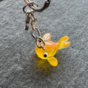 Goldfish Keyring Gift / Goldfish Gift For Her / Fish Present / Gold fish Keychain