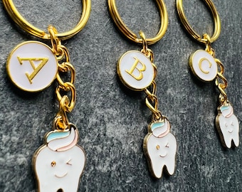 Tooth Toothpaste Keyring / Personalised Dentist Gift / Dental Keyring / Toothpaste Keychain / Dental Nurse Gift