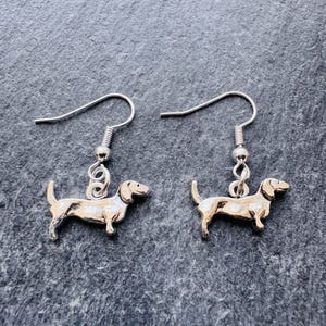 Dachshund Dog Earrings / Sausage Dog Earrings / Sausage Dog Necklace / Dachshund Gift
