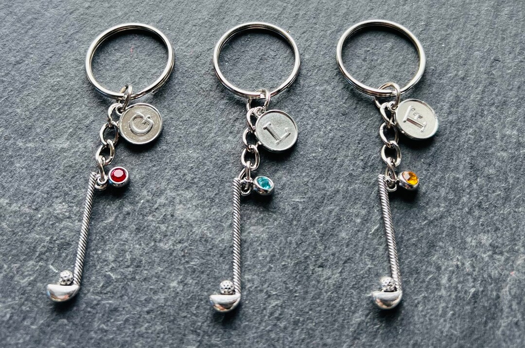 Golfing Gift Keyring / Golf Club Keychain / Fathers Day Gift / Golfing ...