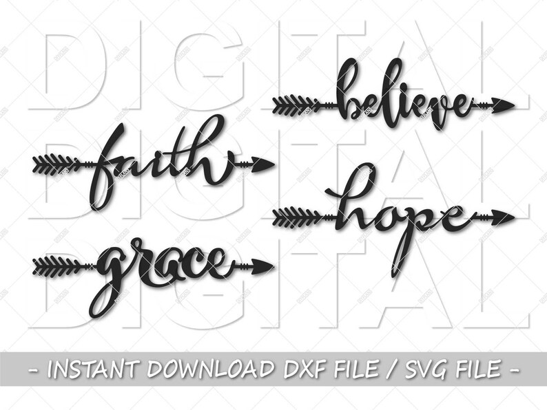 Download Arrow Bundle DXF CNC Plasma Laser SVG Cricut Silhouette | Etsy