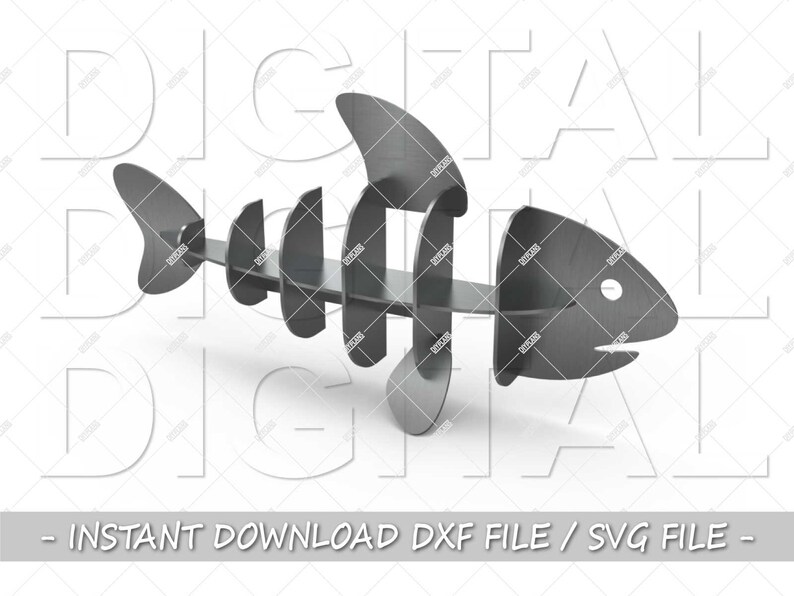 Download Fish Dxf File Cnc Plasma Laser Waterjet Svg File Cut File Cuttable Vector Files 3d Puzzle Metal Art Garden Decoration Home Decor Metalworking Craft Supplies Tools