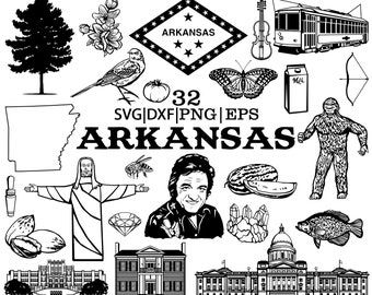 Arkansas vector clipart, Hand Drawn Vector Silhouette, Arkansas Outline SVG, Arkansas Home SVG, Arkansas State, Png, Eps, Dxf, Cricut