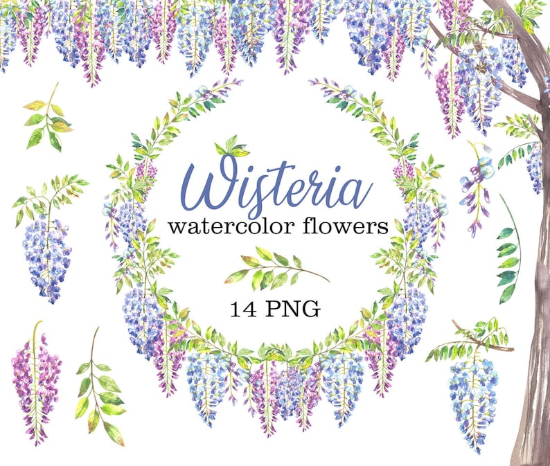 Tenda Doccia Floreale 200x180 Cm In Poliestere Con Ganci - Fiori Acquerello Rosa E Viola - 2