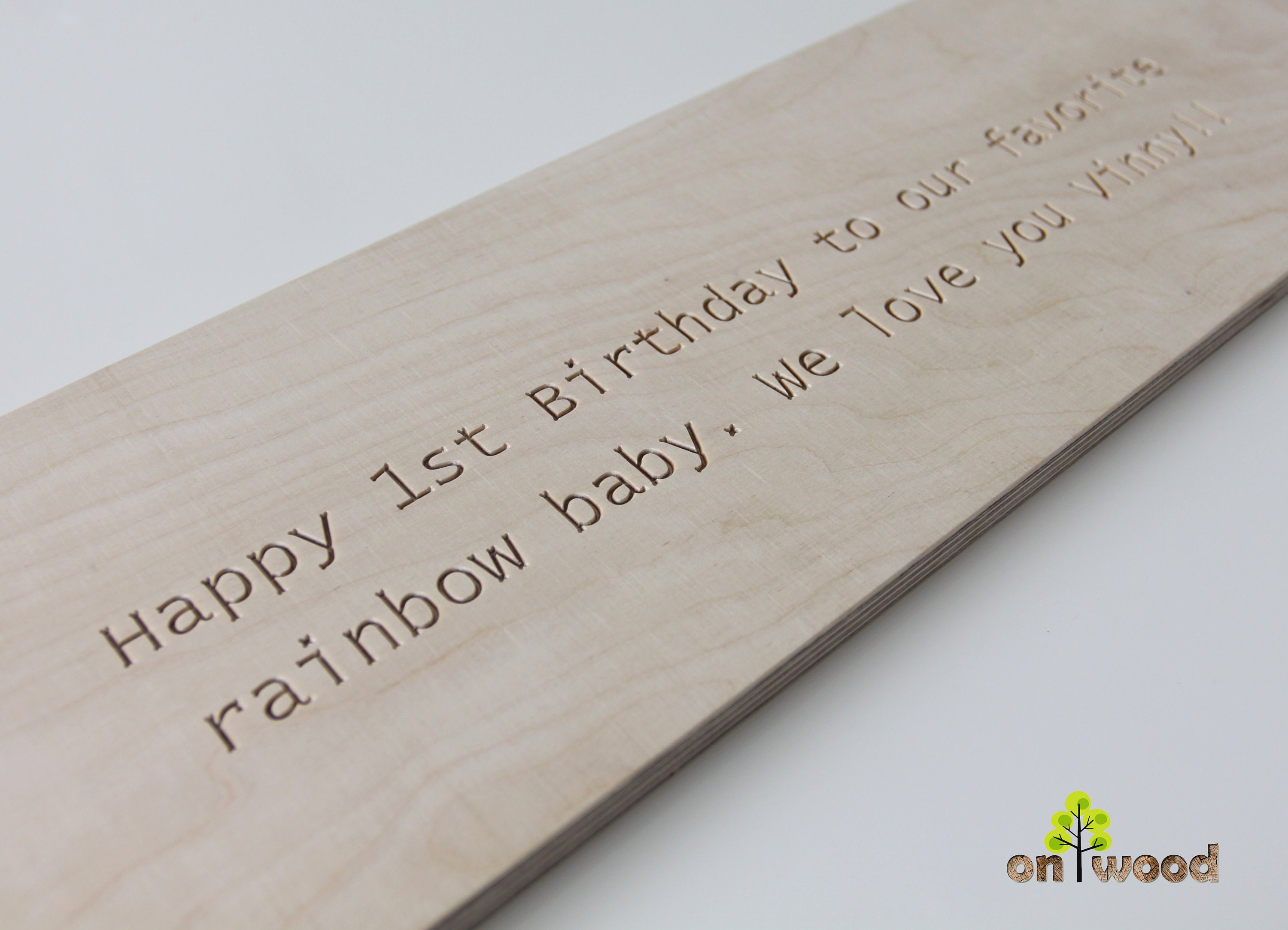 Engraving / Carving on the Back of one Name Puzzle.