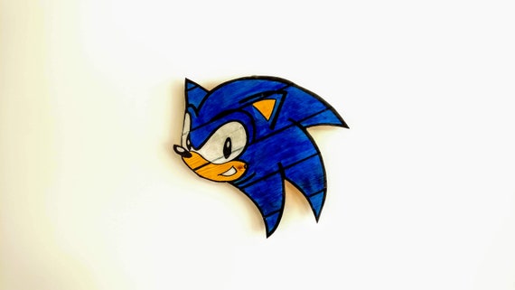 Sonic The Hedgehog Wooden Wall Art Hanging Birthday Christmas Gift Present