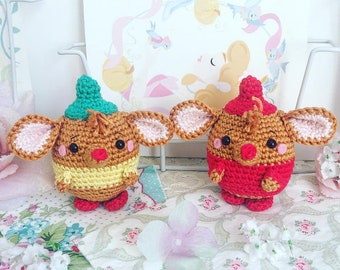 Amigurumi au crochet Gus Gus ou Jaq du disney Cendrillon sur commande