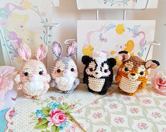 Bambi Panpan Miss lapin ou fleur au crochet peluche poupée amigurumi disney Uufufy FABRIQUÉ sur commande