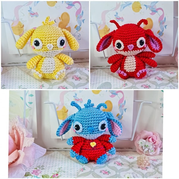 Experiment 626, Rueben or Leroy  crochet amigurumi disney from Lilo and Stitch MADE TO ORDER