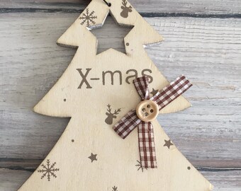 Immagini Di Natale Shabby.Wooden Floss Thread Organizer 4 10 Holes Christmas Etsy