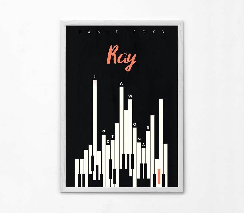 Ray Charles The Genius Soul Music Poster Canvas Modern Art ~ 5 Size to Choose