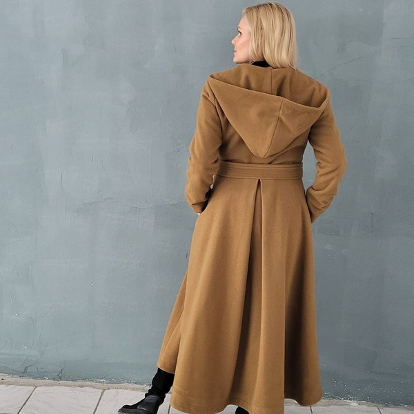 Camel Coat Women Etsy