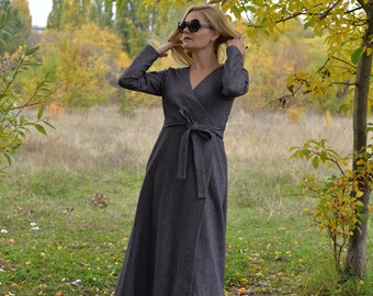 Vintage Inspired Wool Dress Green Dress 
