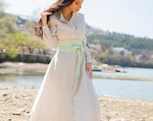 Linen Shirt Dress, Long Sleeves Shirt Dress, Plus Size Clothing, Relaxed  Dress, Natural Linen Summer Dress, Maxi Linen Dress With Pockets - Etsy