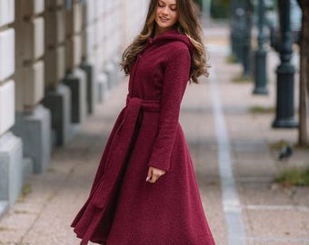 Winter Coat,Princess Single Breast Coat, Maxi Winter Coat For Women, Winter Eco Coat, Winter Outwear, Plus Size Winter Clothing