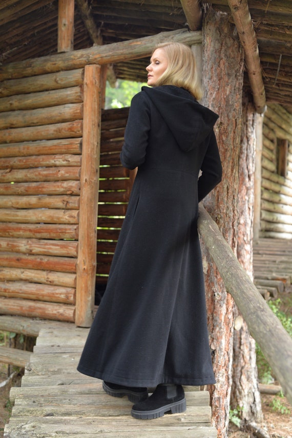 Maxi winter coat with hood deals