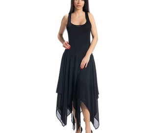 Evening Dress Elegant For Girl, Two piece Set Dress, Sexy Black Dress, Chiffon Dress, Evening Gown, Plus Size Clothing, Long Sleeve Bolero
