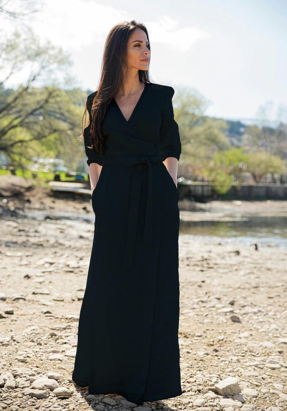 chinese dress ladies Minimal Linen Dress main image 0