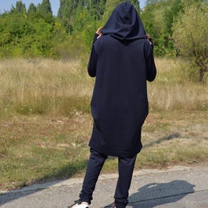 Hoodie And Joggers, Women Activewear Set, Dark Blue Lounge Wear Set, Plus Size Clothing, Hooded Sweatsuit Woman, Dark Blue Sport Set