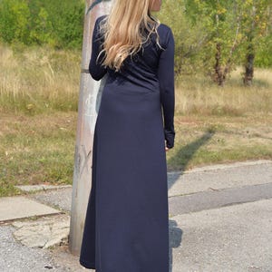 Turtleneck Maxi Dress Black, Winter Maxi Dress, Gothic Maxi Dress, Plus Size Maxi Dress, Sweater Dresses, Long Sleeves Dress