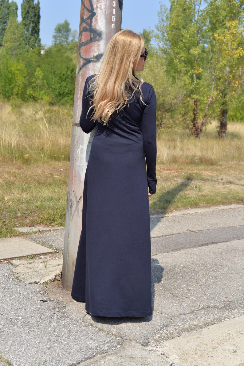 Turtleneck Maxi Dress Black, Winter Maxi Dress, Gothic Maxi Dress, Plus Size Maxi Dress, Sweater Dresses, Long Sleeves Dress