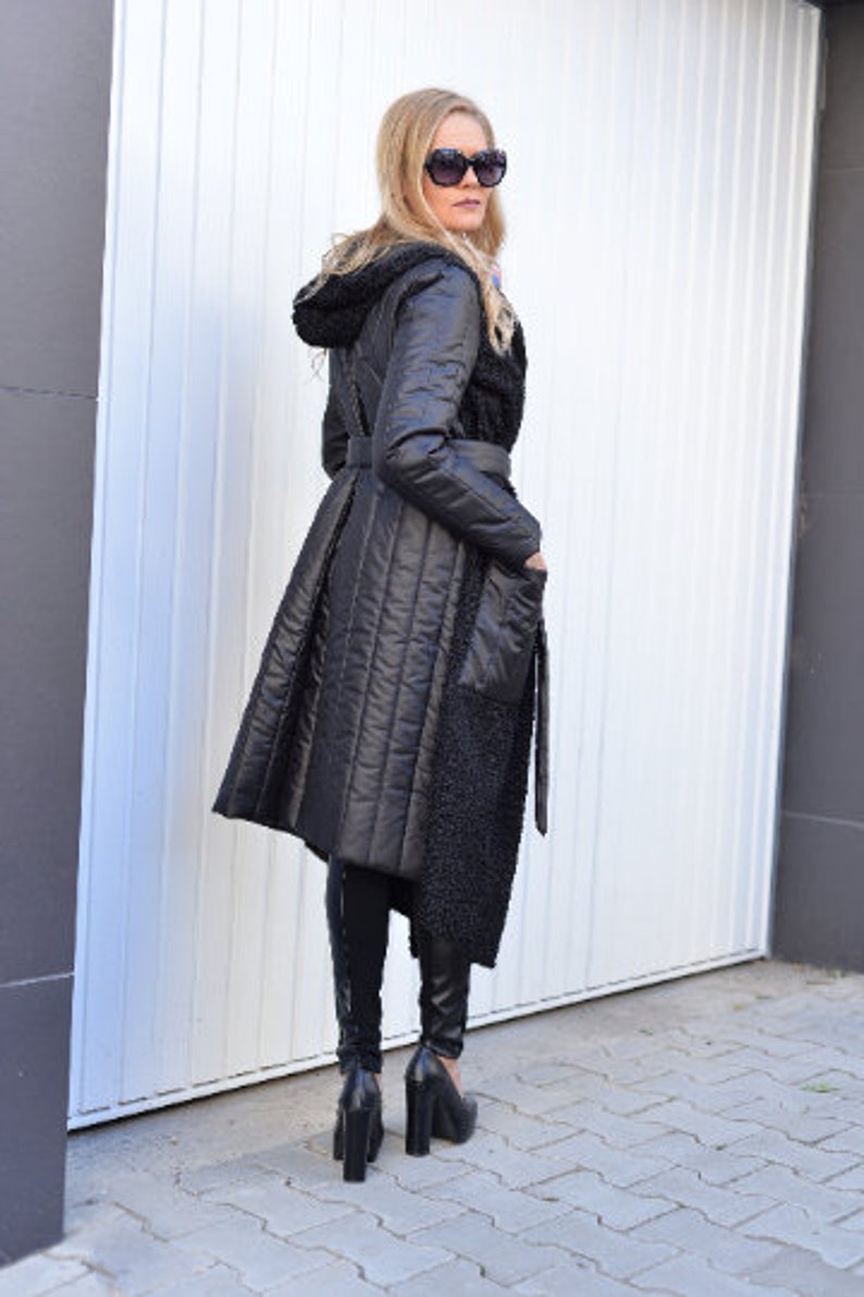 Cardigan Coat For Woman, Maxi Winter Coat, Oversize Steampunk Jacket, Long Hooded Cardigan Coat, Winter Jacket For Woman