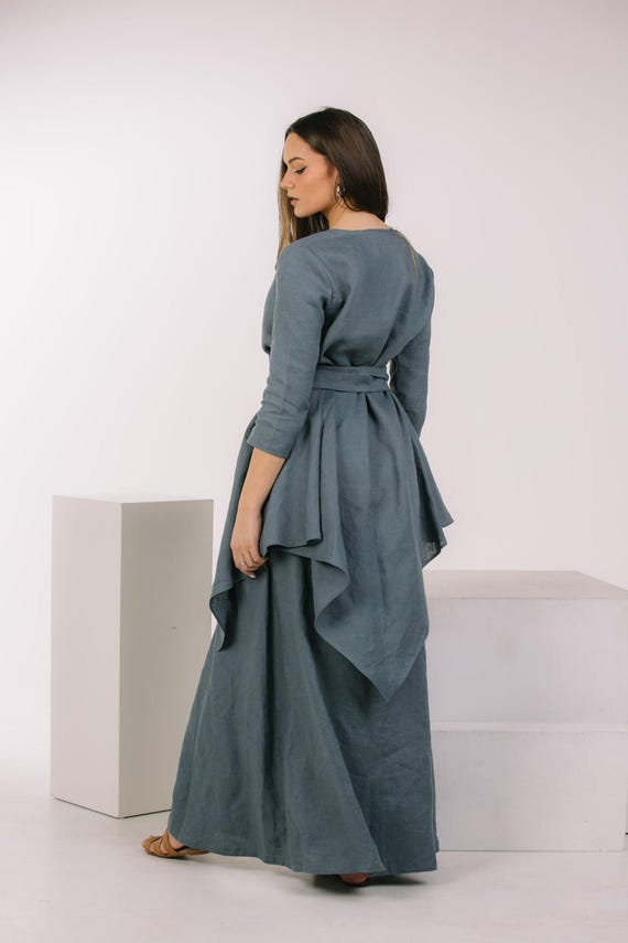 Grey Linen Coat Women, Linen Cardigan, Linen Summer Cardigan