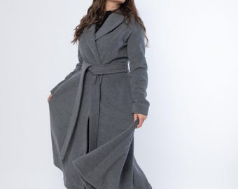 grey winter dress coat Women's Grey Coats & Jackets