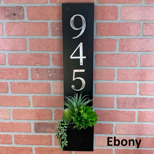 Wall Hangings Rustic Address Sign Address Sign Planter Box Rustic Home