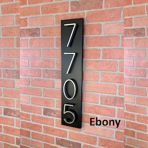 Modern Floating Number Wood Address Sign For Home or Office, Home Wood Address Sign, Modern House Numbers, House Warming gift, New Home Gift