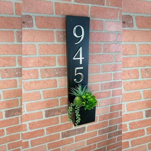 Address Sign Planter Box, Address Plaque, Address Planter Box, Rustic Address Sign, Succulent Planter, Welcome Sign, Rustic Home Decor