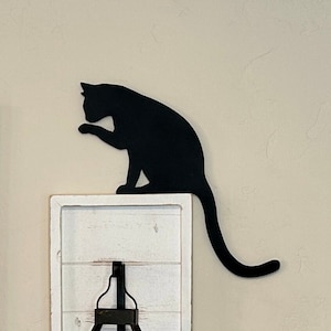 Cat Door Topper, Cat shelf Decor, Over the Door Cat, Wood Cat Decor, Cat Lovers Gift, Crazy Cat Lady Gift, Gifts For Cat Lovers,