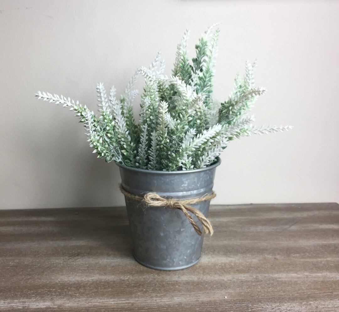 Galvanized Home Decor Galvanized Planter Rustic Home Decor Etsy