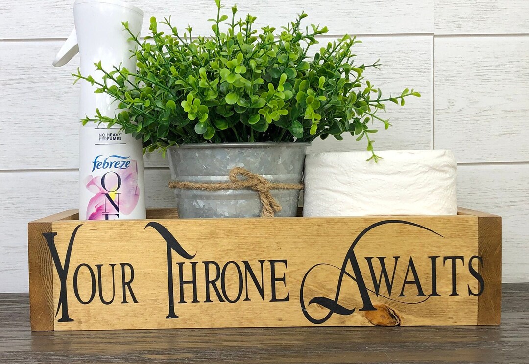 Rustic Bathroom Decor, Rustic Home Decor, Toilet Tank Box, Toilet Paper