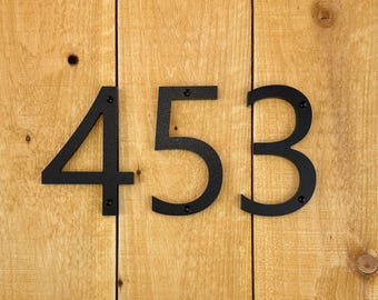Modern HDPE House Numbers, MalgunGothic Font