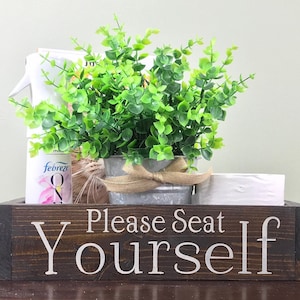 Bathroom Decor, Rustic Home Decor, Toilet Tank Box, Toilet Paper Holder, Mason Jar Decor, Farmhouse Bathroom Decor, Planter Box, Gift