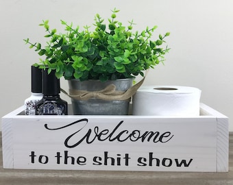 Rustic Toilet Tank Planter Box: Farmhouse Bathroom Decor