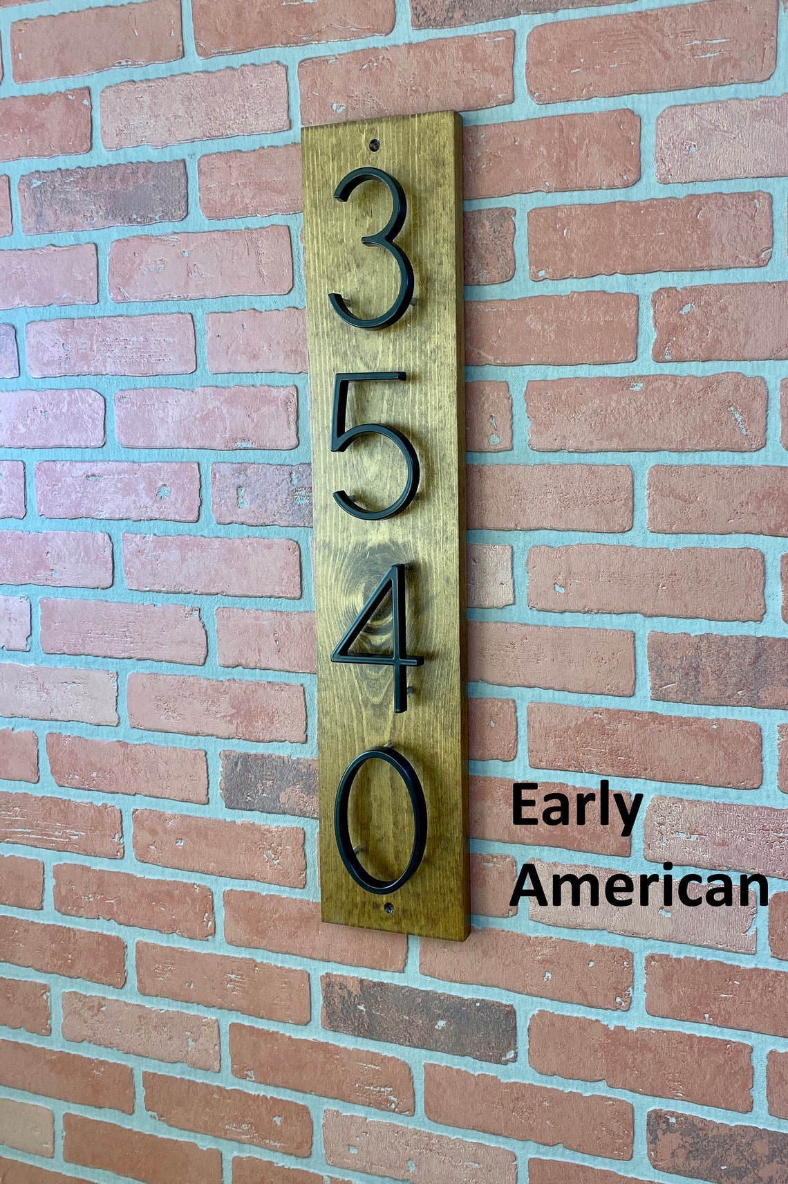 Modern Floating Number Wood Address Sign For Home or Office Etsy
