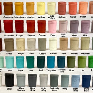 Mason Jar Decor, Painted Mason Jars, Rustic Home Decor, Kitchen Organization, Mason Jar Treat Holder, Painted Mason Jars, Farmhouse Decor image 4